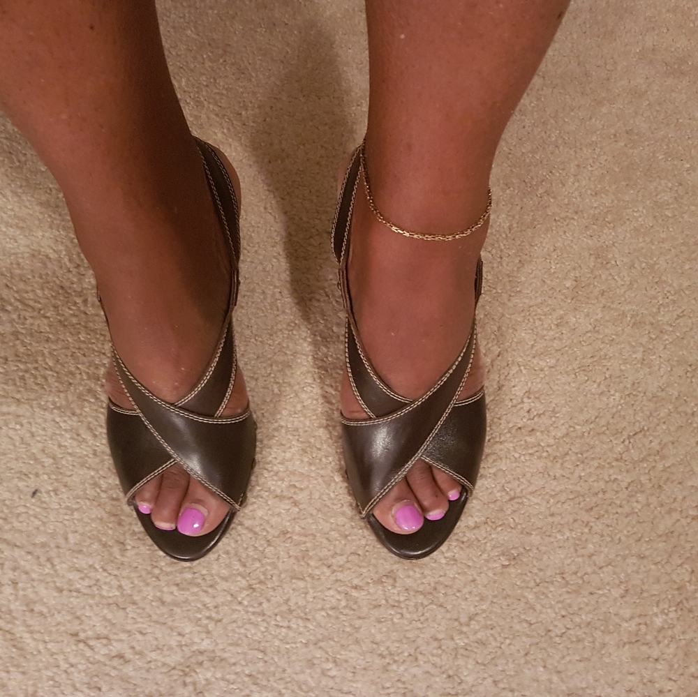 Stuart Weitzman sling back sandals